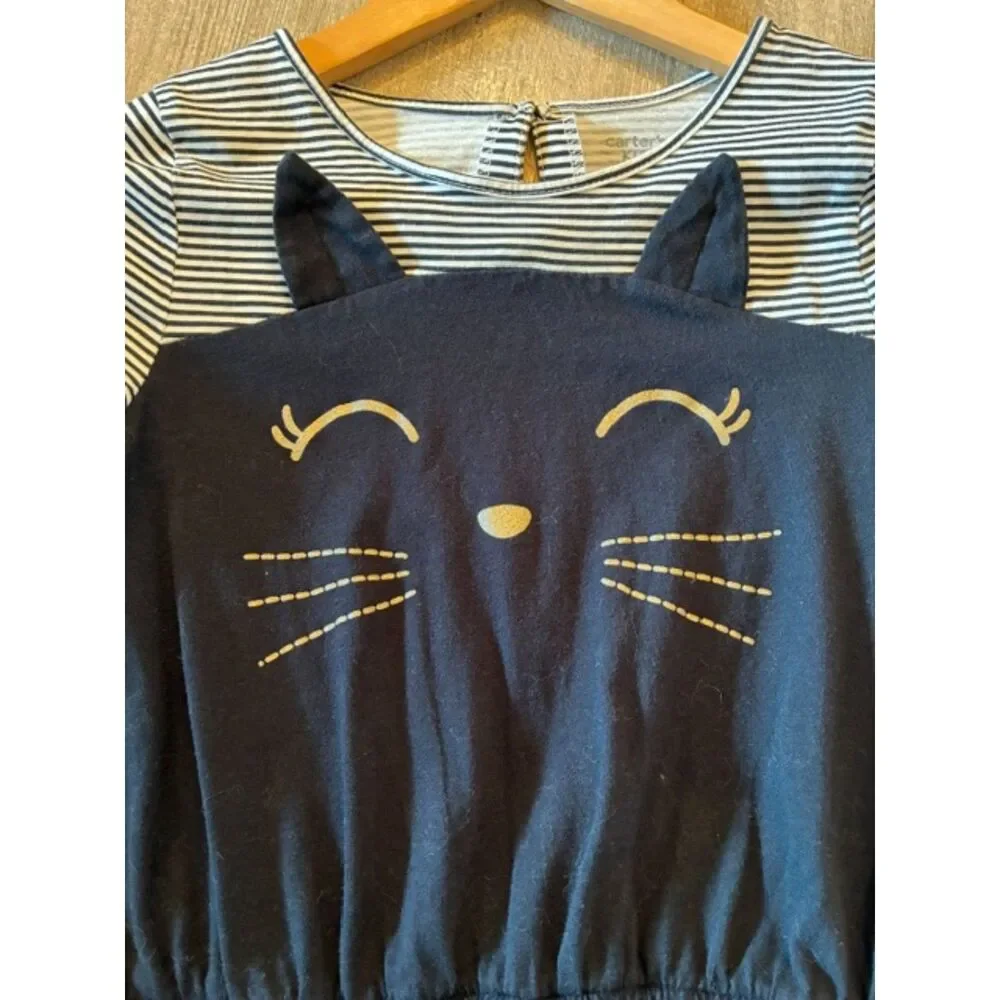 Carter's Black Cat Tulle Dress | Girls Size 14 | EUC | Halloween & Everyday